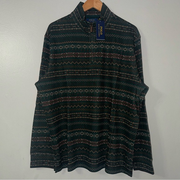 POLO RALPH LAUREN ESTATE-RIB QUARTER-ZIP PULLOVER - Picture 2 of 9